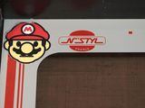 a close up of a nintendo mario kart game