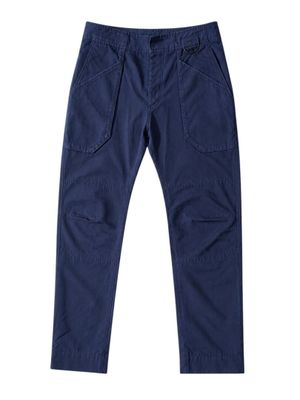 a close up of a pair of blue pants on a white background