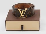 louis vuitton monograme leather belt