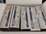 several boxes are stacked on top of each other in a cardboard box