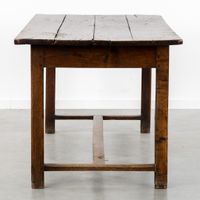 Table de ferme avec tiroir, en chêne, XVIIIe ou XIXe siècle. (photo 6)