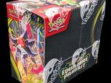the box is full of different types of pokemon trading cards
