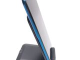 a cell phone that is sitting on top of a stand