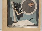 une photo d'une œuvre d'art posée sur une table
