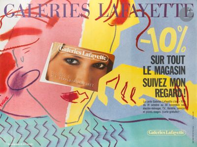 une couverture de magazine sur laquelle figure le visage d'une femme