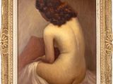 l'image d'un tableau représentant une femme nue assise sur un lit