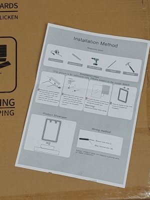 a cardboard box with instructions and instructions on it