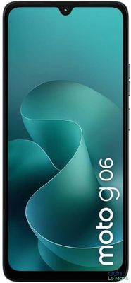 a close up of the front and back of a black smartphone with a green background