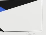 an image of a black and blue painting on a white background