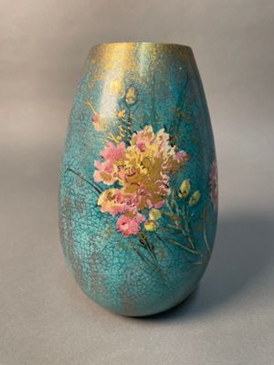 MASSIER Clément (1844 - 1917), Golfe Juan, vase ovoïde en cé…