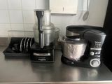 a blender and a mixer on a counter in a kitchen