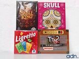 three different types of games on the table