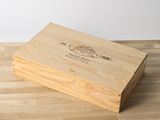 caisse à vin en bois personnalisée avec logo gravé