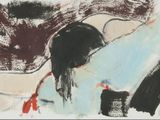 l'image d'un tableau représentant une femme assise sur un canapé