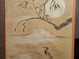 an image of a painting of a bird and a tree branch