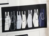 a black and white picture of a bunch of bags