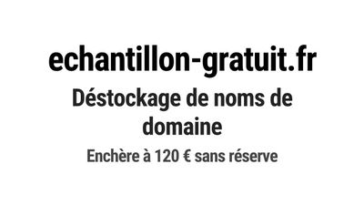 Nom de domaine echantillon-gratuit.