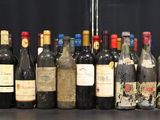 beaucoup de bouteilles de vin sur la table