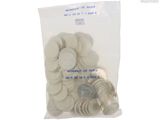 a bag of coins sitting on top of a table