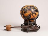 a lamp that is sitting on top of a table