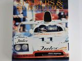 an image of a book with a picture of a racing car on it