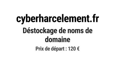 Nom de domaine cyberharcelement.
