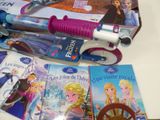 a lot of books and a toothbrush on the table