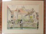 a picture of a watercolor painting on the wall