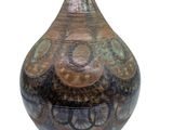 a large vase with a decorative design on it