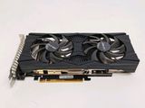 a close up of a video card on a table