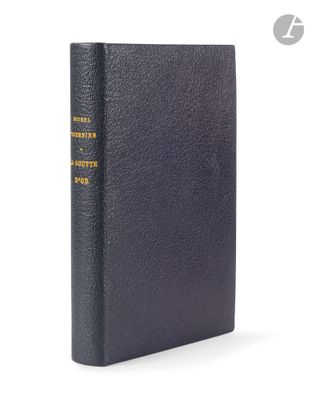 a black book with gold lettering on the cover