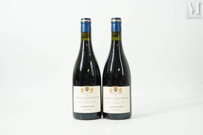 deux bouteilles de vin rouge posées sur une table blanche