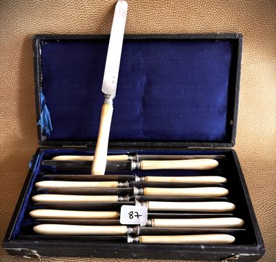 a case with a set of eight wooden baseball bats