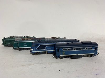 JOUEF - HO - Lot de trois locomotives motrices,