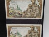 two pieces of paper with a picture of a woman and child on them