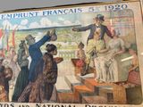 a large poster of a man giving a woman a drink