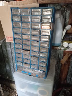 a stack of plastic containers stacked on top of each other