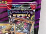 pokemon trading card set featuring a card and a sticker