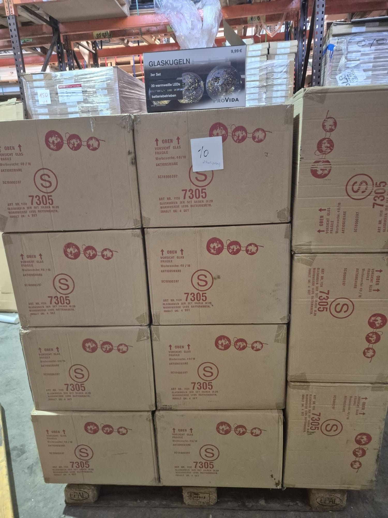 Lot de 24 boîtes de 4 coffrets, soit 96 coffrets neufs de 3 …