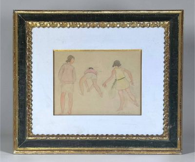 Odilon ROCHE (1868-1947) Trois sujets de dos
