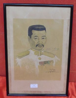 an image of a painting of a man in a military uniform