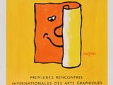 affiche jaune sur laquelle est dessiné une couronne posée sur un rouleau de papier toilette
