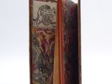 an open book with a picture of a horse on it