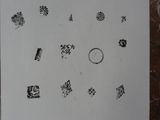 a piece of paper with drawings on it on a table