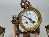 a clock that is sitting on top of a table