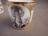 a cup that has a picture of a woman on it