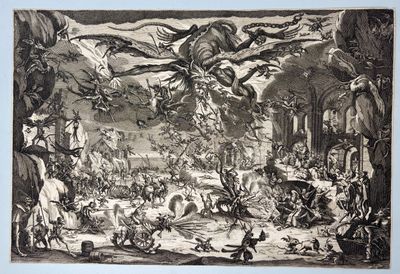 D'après Jacques CALLOT (1592 - 1635) - La Tentation de Saint… - Photo 1