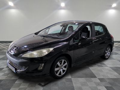 the small black car is parked in a large room