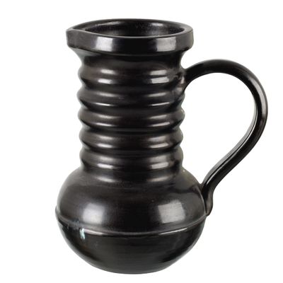 an image of a black vase on a white background