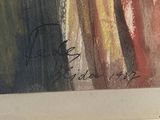 a picture of a painting of a woman in a yellow dress